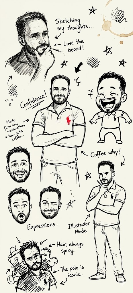 a free and stripped sketch style